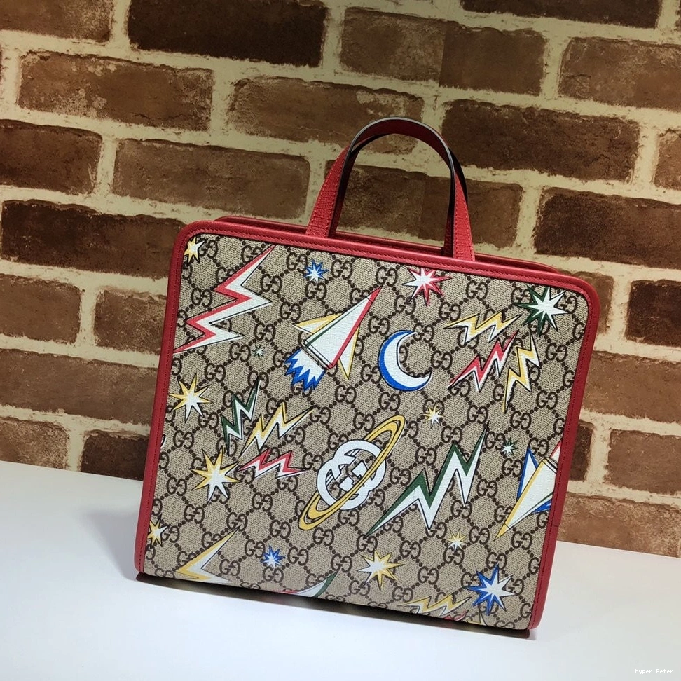 Hyper Peter GG tote space print Children's GUCCI bag 0709